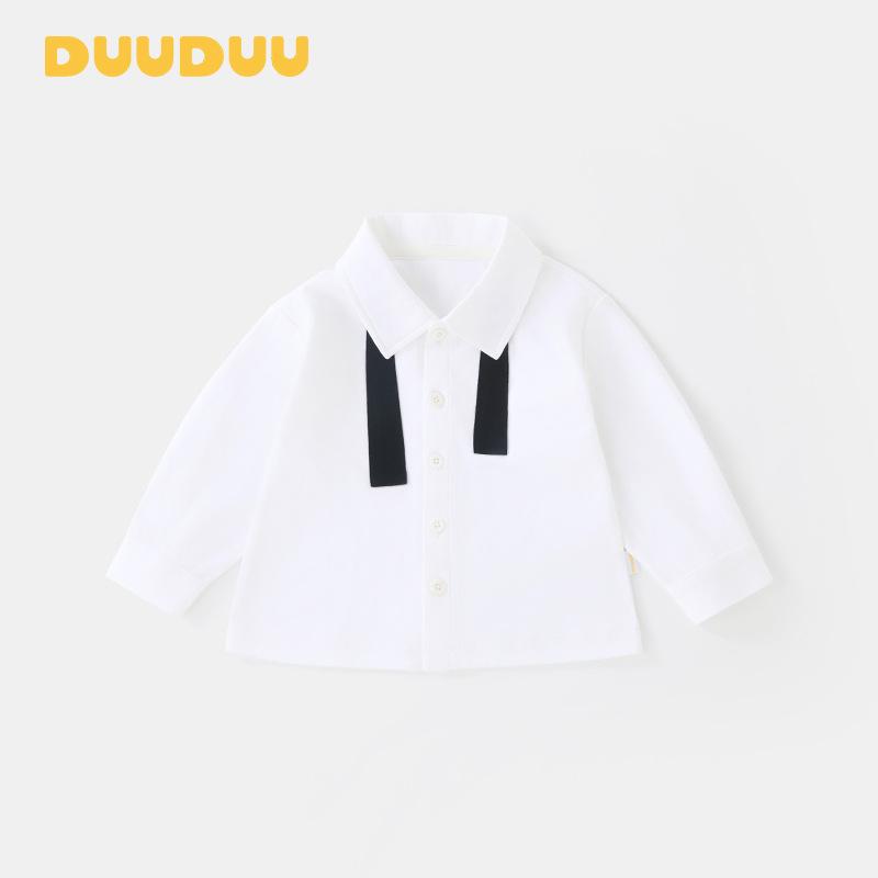 

DUUDUU Джентльмен Весна 2025 Комплект детской рубашки и брюк для малышей - Наряд на день рождения для младенца 90cm