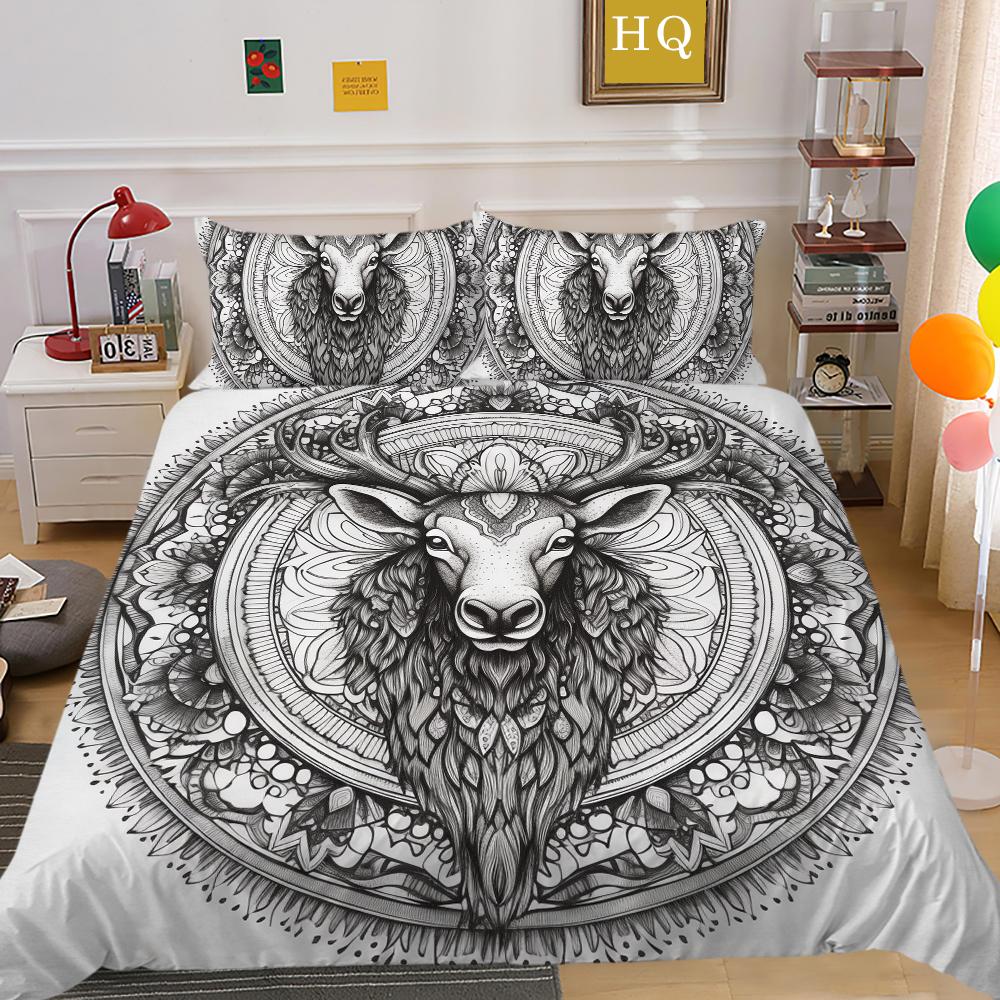 Așternut de pat de lux Costum Huse plapumă Textile pentru casă moale Față de pernă dimensiune king Femeie Decor dormitor din microfibră