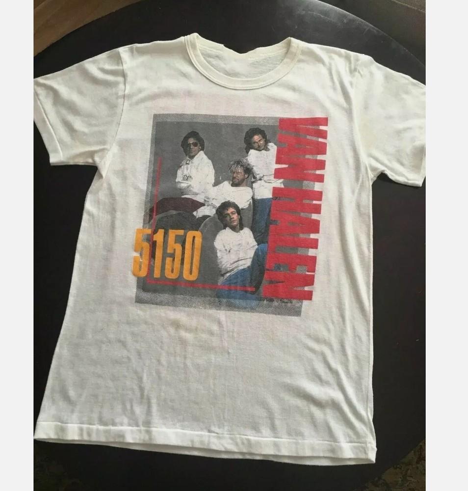 Van Halen Hagar 5150 Tour 1986 concret White Men S-5XL T-Shirt Unisex T-Shirt XXXXL