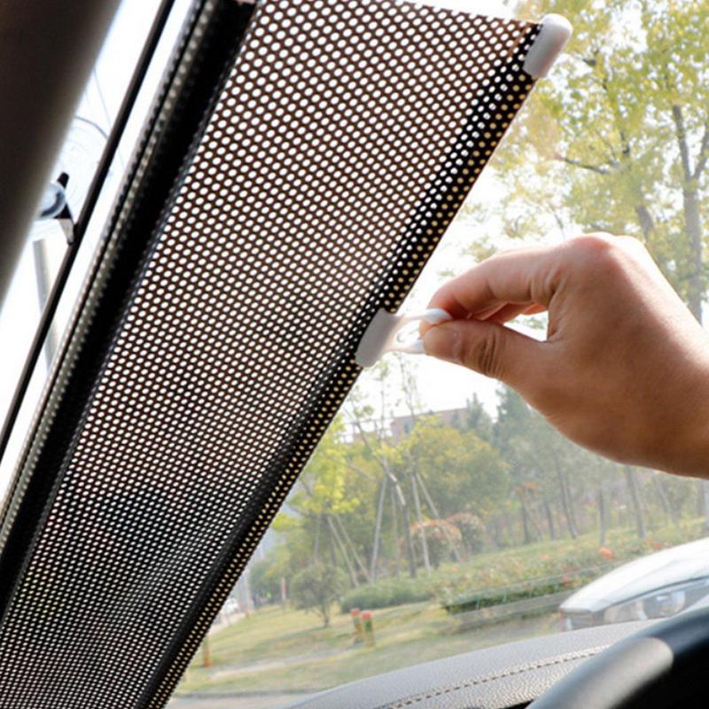 Roller Car Window Shade Retractable Car Sunscreen Curtain Window Sun Visor For UV Rays And Heat Protection Car