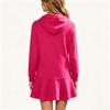 Girls Hooded Sweatshirt Dress Color Casual Long Sleeve Dress for Spring and Fall