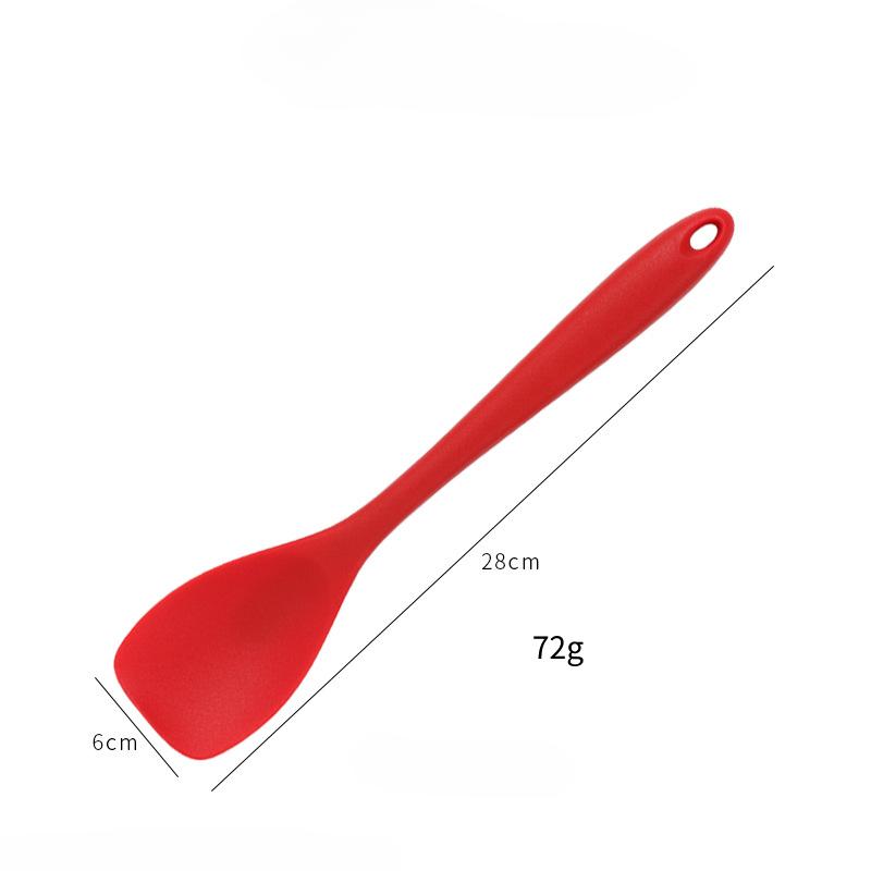1PC Silicone Flat Head Shovel Integrated all Inclusive Salad Spoon non Stick Pot Spatula Silicone Kitchen Utensils