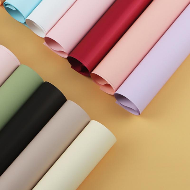 55x55cm Blumenpapier Nebelartig Wasserdicht Verpackung Festival Strauß DIY Material Transluzent Einfarbige Dekorpapier