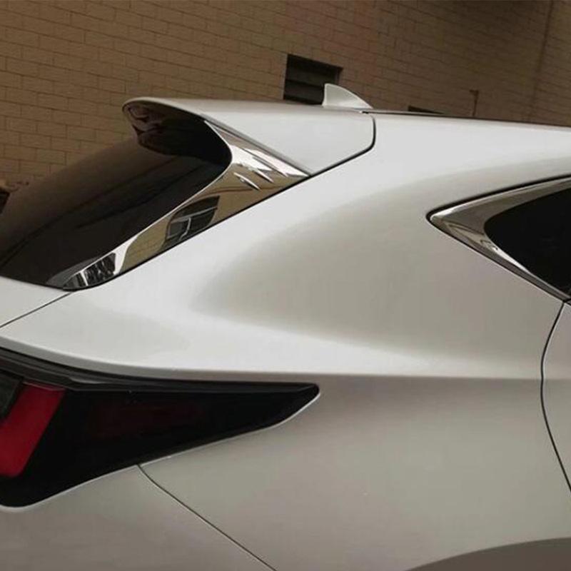 For Lexus NX 250 260 350h 350 F   2024 Steel Car Rear Window Side Covers Tail Spoiler Side Triangle Wing Trim Panel