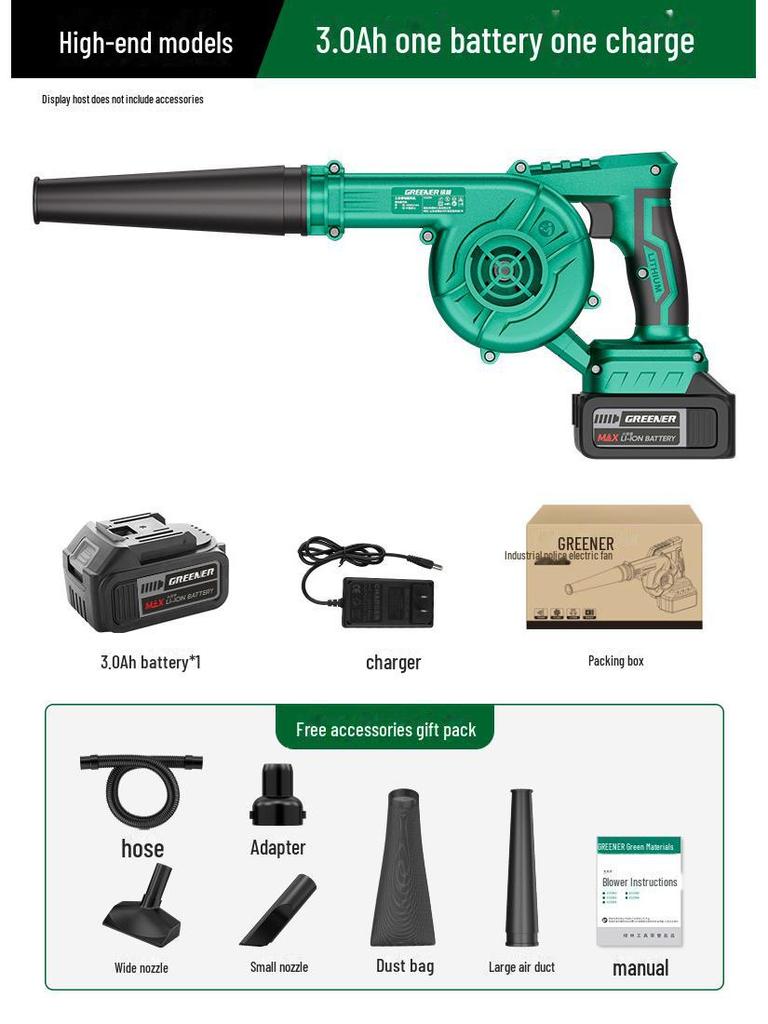 Green Forest 220V High-Power Industrial Hair Dryer & Dust Blower Gun