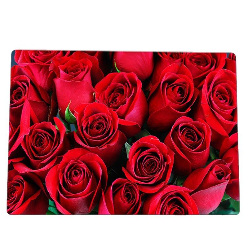 Cartoon Home Floor Mat Living Room Bedroom Carpet Rose Carpet Floor Mat