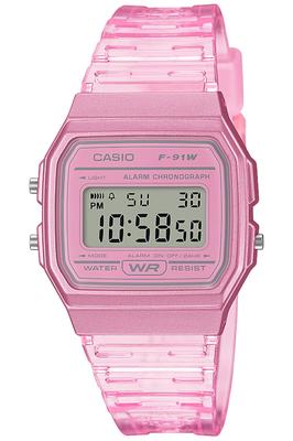 Casio Collection Pink Watch, F-91WS-4JH,