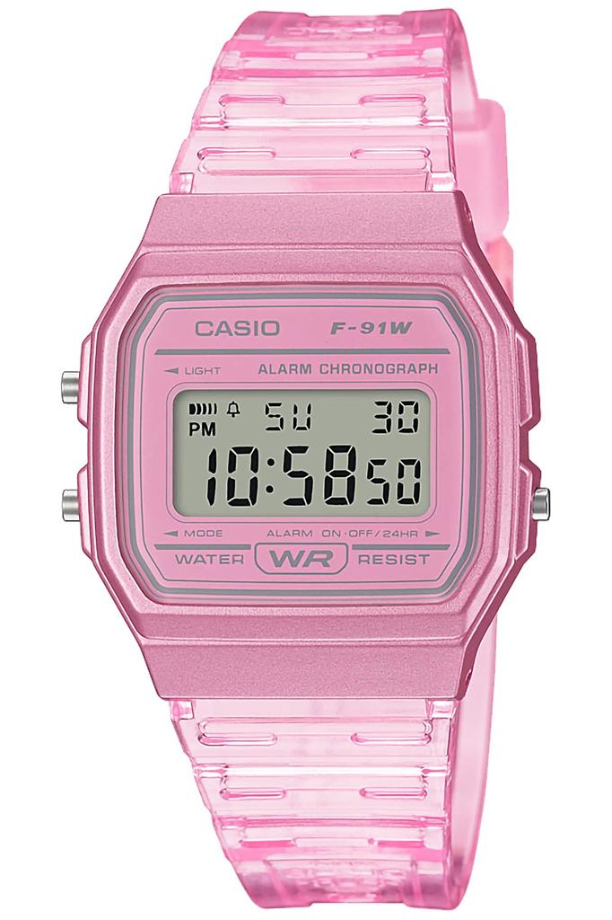 Casio Casio Collection Pink Watch, F-91WS-4JH,