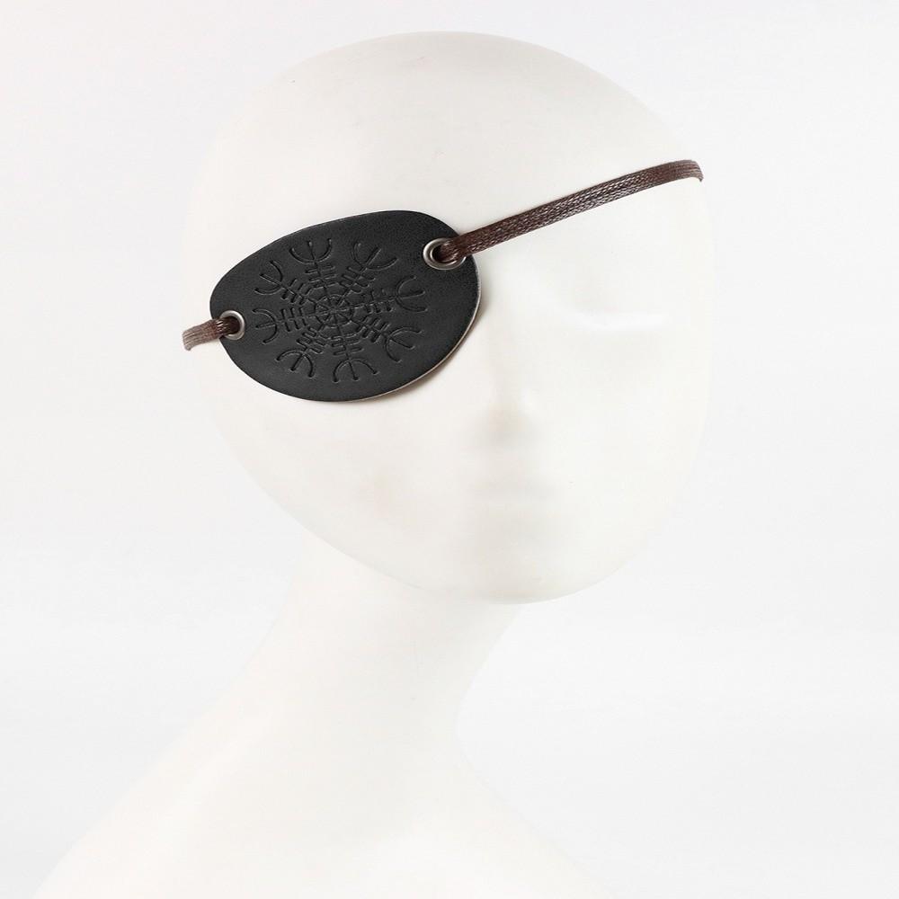 Brass Rivets Pirate Eye Patch Vintage Cosplay Accessory Creative Eye Mask Medieval Costume