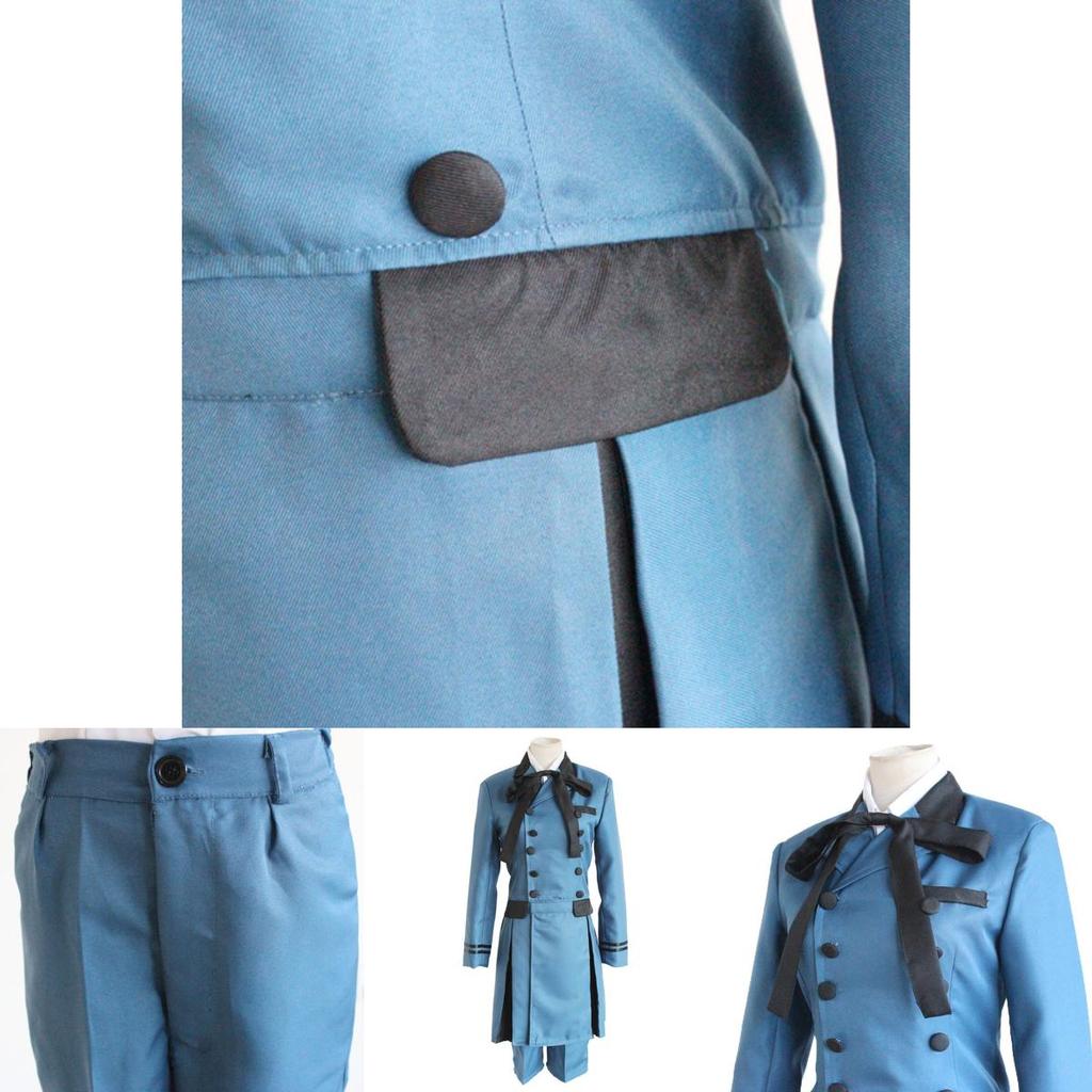 Elegant Black Butler Ciel Phantomhive Cosplay Costume Full Set For Unisex Halloween Events