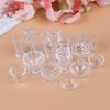(YOUU06)17Pcs/Set 1:12 Dollhouse Miniature Transparent Tableware DIY Kitchenware Toys