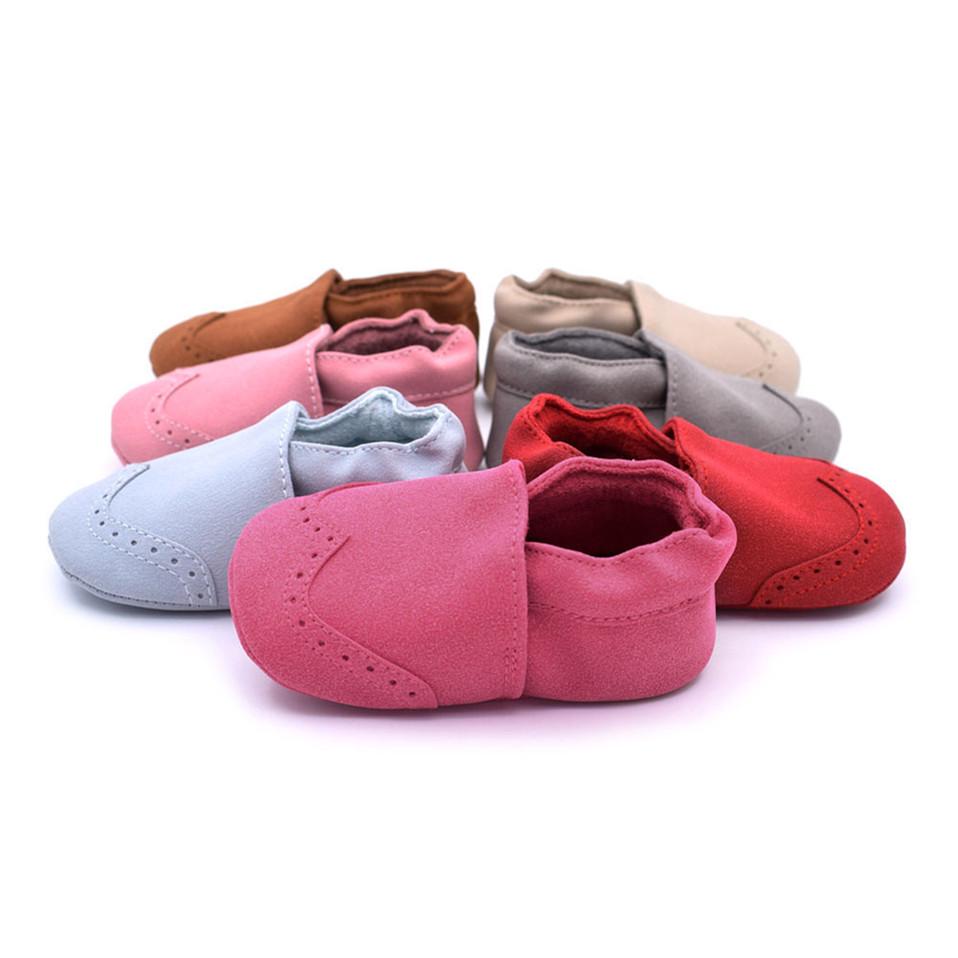 Buty dziecięce Indoor Warm Maluch Buty ze skóry nubukowej Niemowlę Dziewczyna Chłopiec Podeszwa Buty antypoślizgowe First Walker