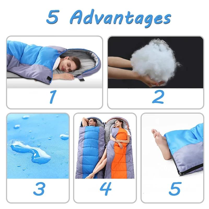 Camping Sleeping Bag Ultralight Waterproof Spring and Summer Backpacking Sleeping Bag for Outdoor Camping Traveling Hiking Tools