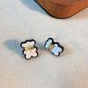 Cute Bear Earrings Simple Elegant Autumn Winter Women's Fashion Jewelry Small Size Personality Design Sensation Ear Jewelry