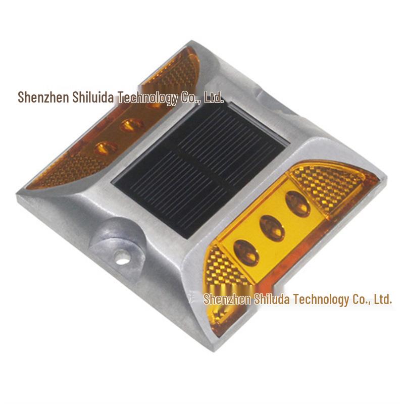 Solar-Powered Cast Aluminum Road Stud Light for Highway Night Illumination