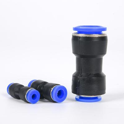 Pneumatic Quick-Connect: PG6-8 & PG12-10 Reducing Straight Fitting for PU Air Hose