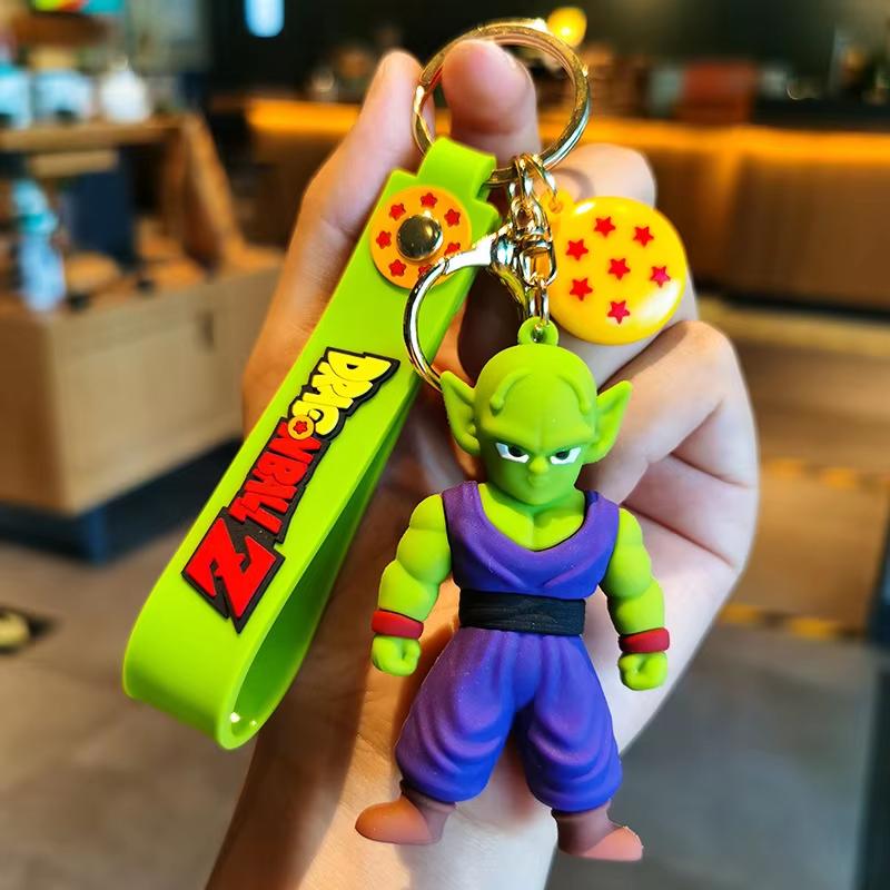 Dragon Ball Anime Keychain 3D Son Goku Master Roshi Figure Dragon Ball Pendant Keyring For Backpack Bag Decoration Anime Fans