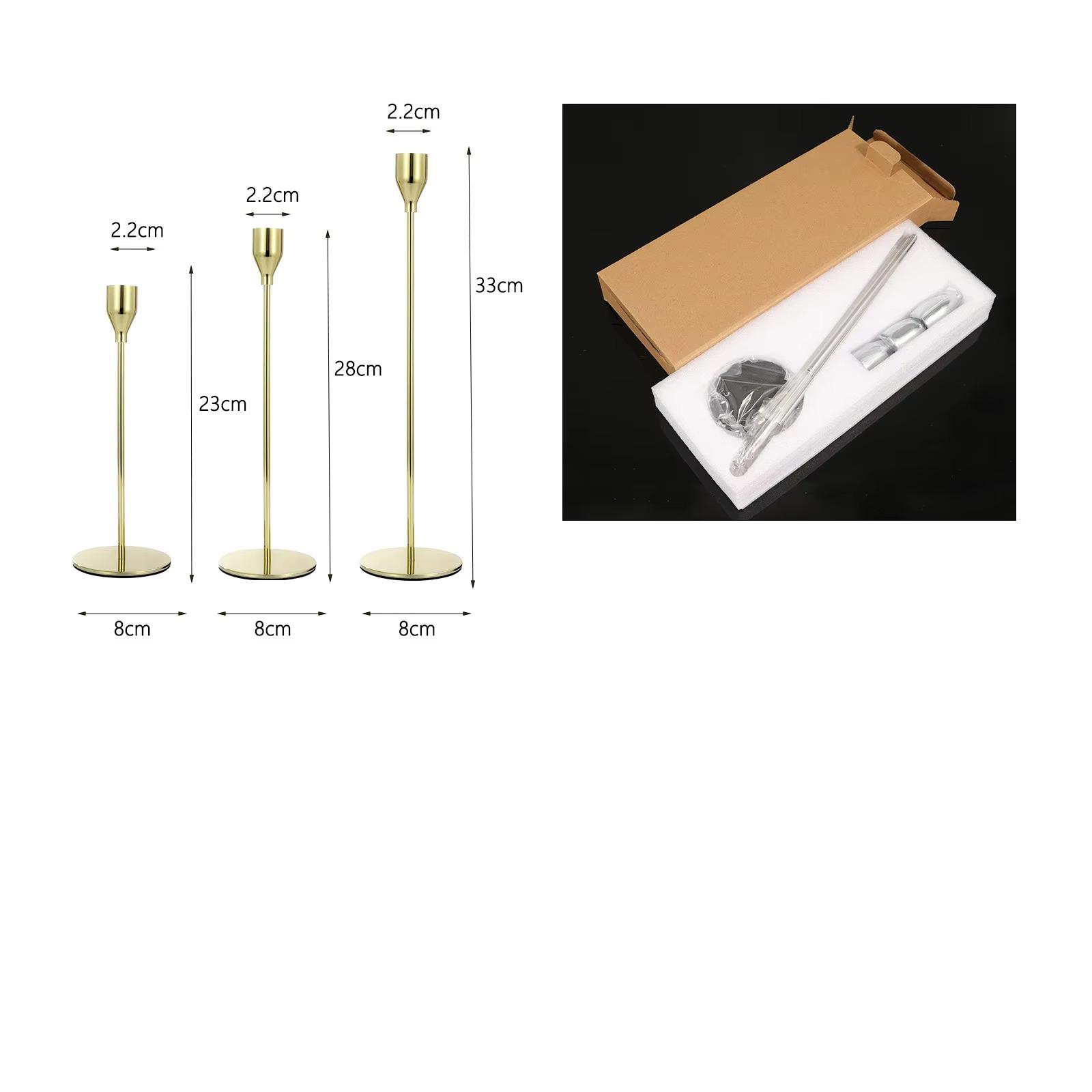 

Подсвечник 1шт набор из трех предметов кованое железо украшения для гостиной украшение дома свадебная атмосфера для оттенения золотистый