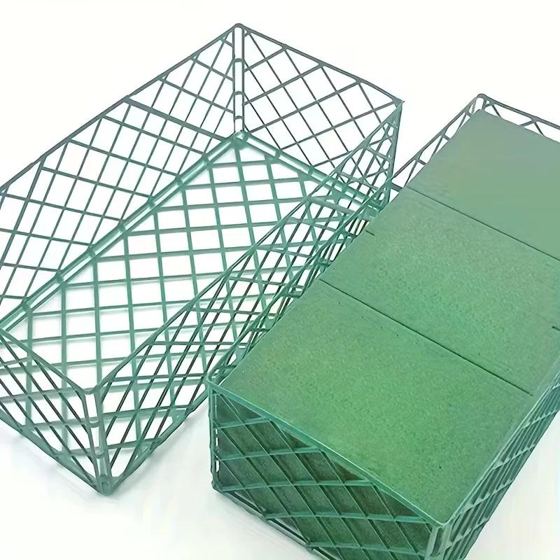 5/10/20pcs Plastic Floral Foam Cage Holders Flower Foam Bracket Rectangle Flower Mud Support For Flower Arrangement/Party