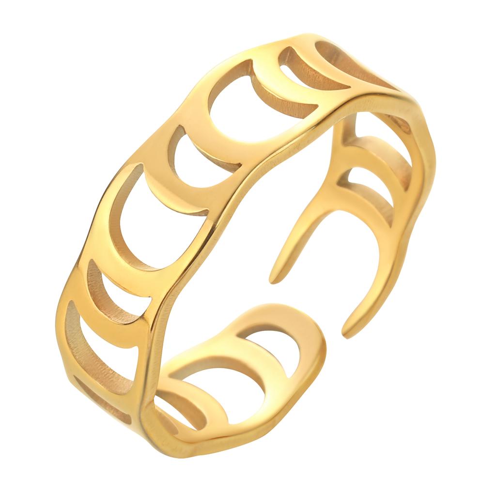 Kinitial Stainless Steel Scissors Egypt Eye of Ra Ghost Bee Gun Finger Knuckle Ring Women Wedding Party Jewelry Birthday Gift