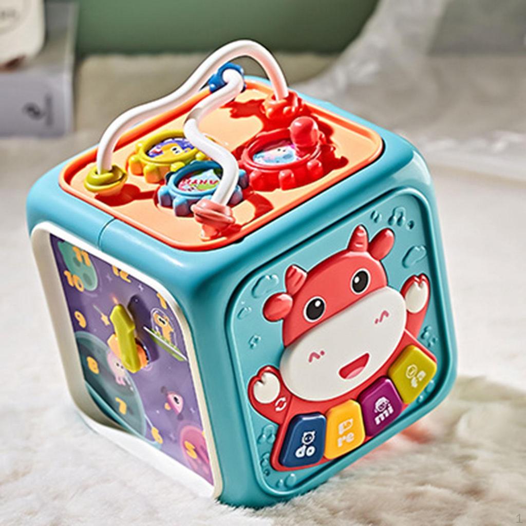 Activity Cube Baby Musical Toys 6 Sided centers play Center Toy for Boys Girls