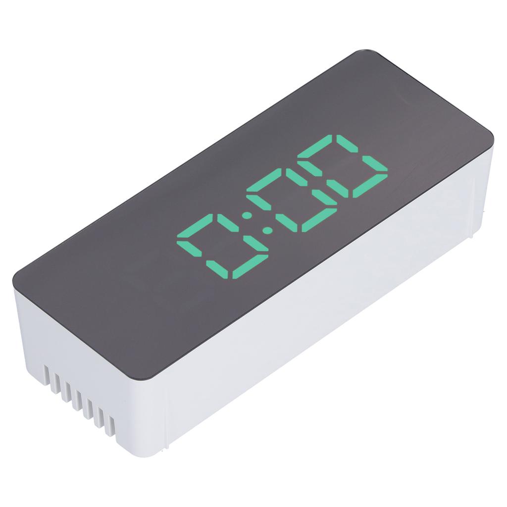 LED Spiegel Wecker Digitaluhr mit Schlummermodus für Schlafzimmer Wohnzimmer Home Office Dekoration