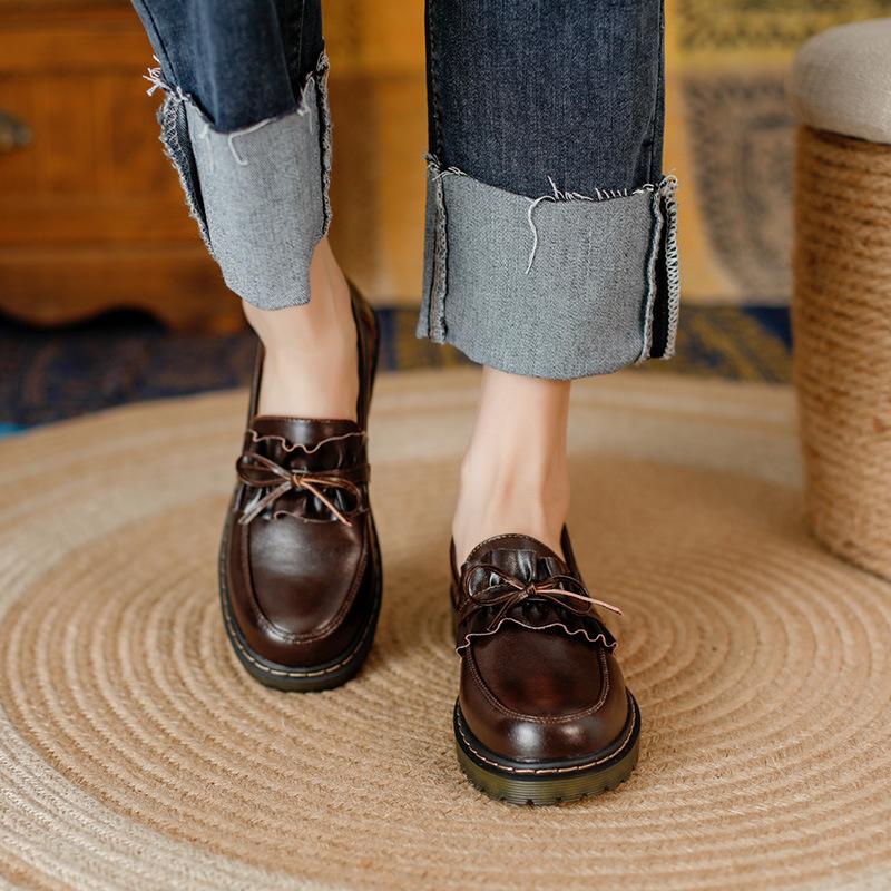 Módní dámské brogue boty dámské platformové oxfordky ploché boty britský styl vintage výřezy ploché ležérní dámské boty oxfordky retro