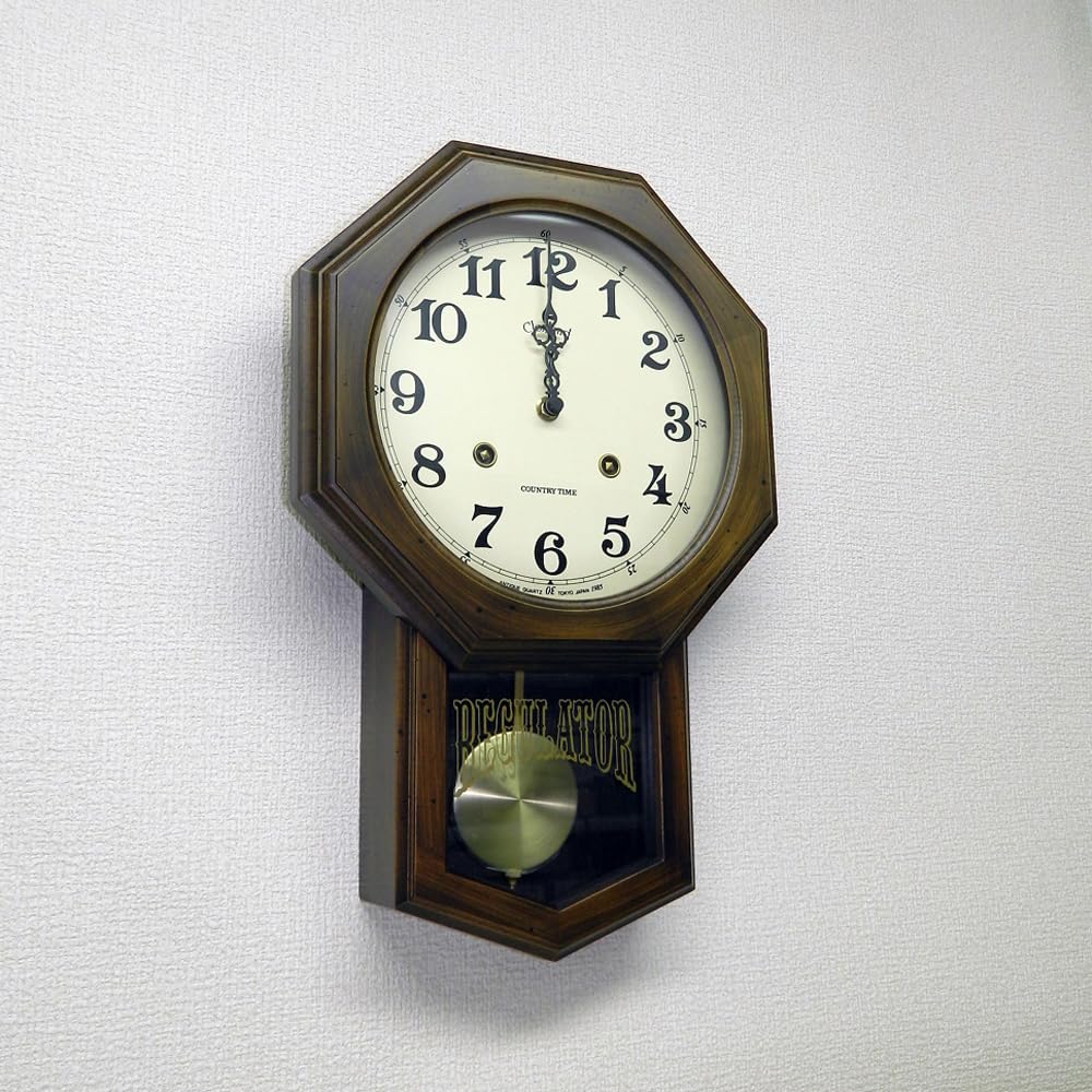 Santell Japanese Antique Pendulum Clock (Octagonal) QL624