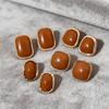 Hot-selling Classic Geometric Design Stud Earrings Set Retro Simple Brown Maillard Style Earrings Women