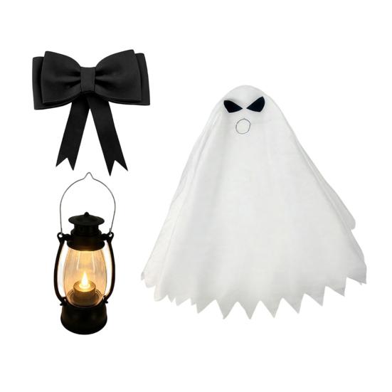 Halloween Ghost Goose Outfit, Lawn Porch Goose Clothes, Fall Halloween Goose Costume for Outdoor Patio Yard Lawn Decoration