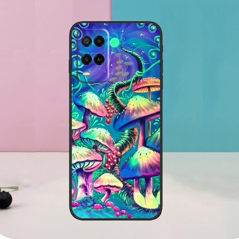 Mushrooms Psychedelic Case For Oppo A5 Pro A6 A15 A16 A76 A96 A17 A57 A98 A58 A78 A18 A38 A54 A74 A94 A40 A60 A80