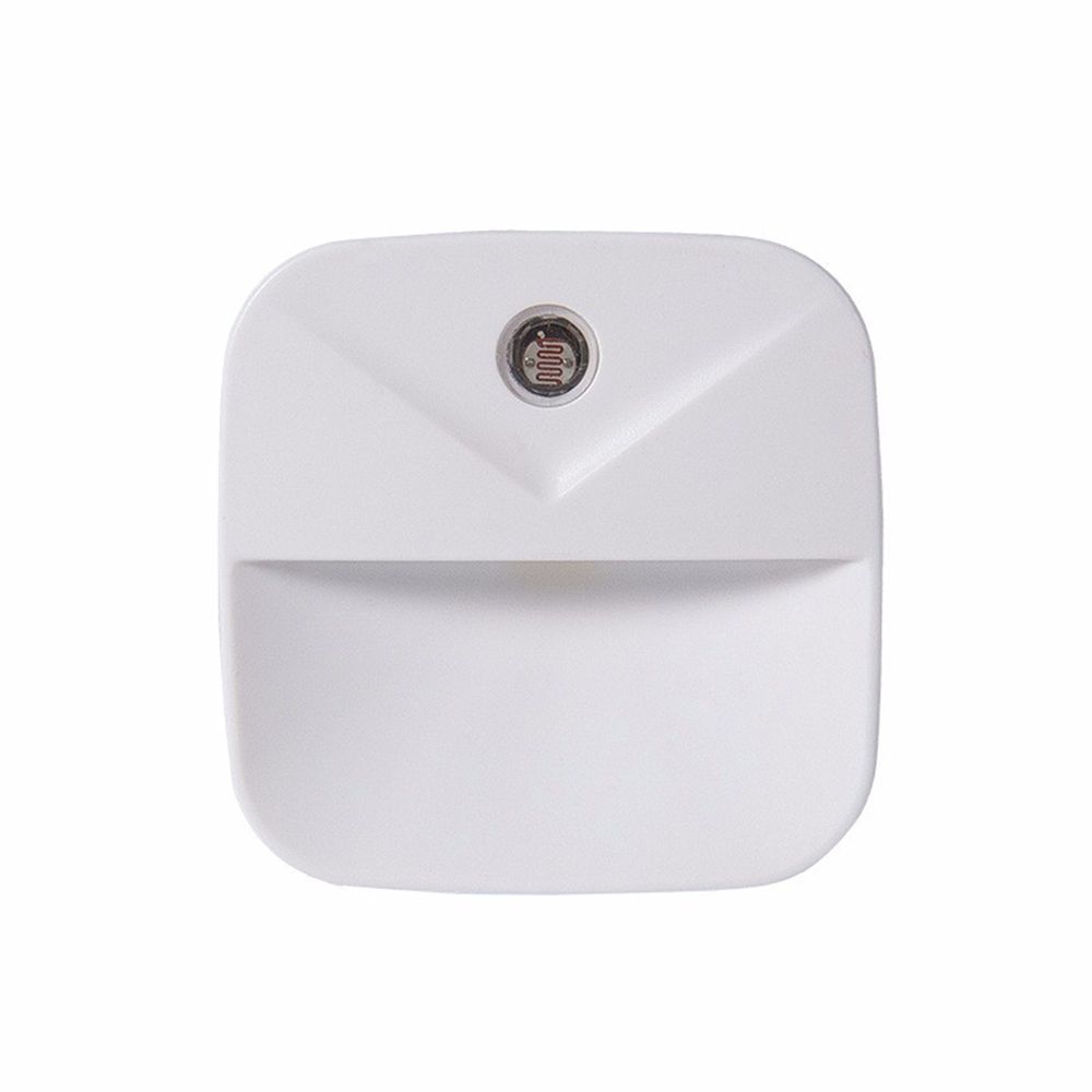 White Plug In Living Room Light Sensor Bedroom Energy Saving Bedside Lamp Night Light Wall Lamp LED