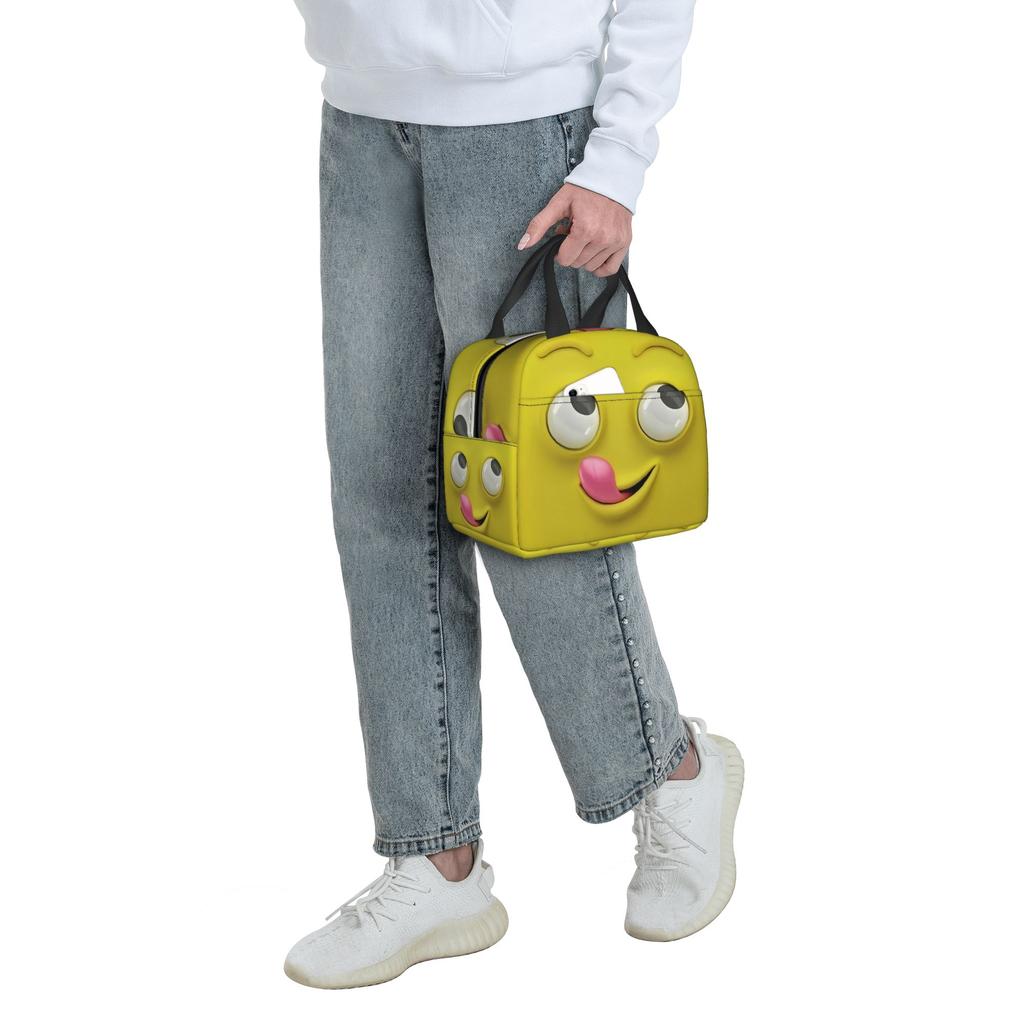 Lustige Expression Isolierttasche für das Mittagessen für Damen Wasserdicht Kühlertasche Thermos-Lunchbox Schule