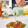 2-in-1 Glass Bottle Sprayer Outdoor Grill Olive Oil Diffuser Kitchen Vinegar Soy Sauce Spray Dispenser Opening Lid Cooking Tool