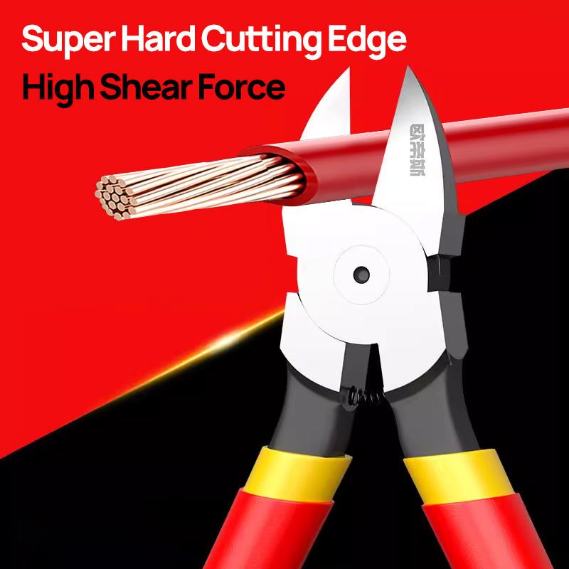 5-In Ultra Sharp Wire Cutters,Small Diagonal Cutters with Spring Loaded Wire Snips for Cutting Crafts and Cable