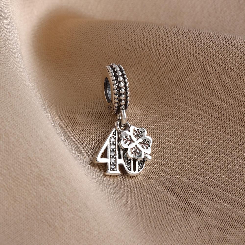 New 925 Silver Happy Birthday Cake Food Series Pendant Number Beads Fit Exquisite Bracelet Women Diy Jewelry Gift Ice Cream Charm