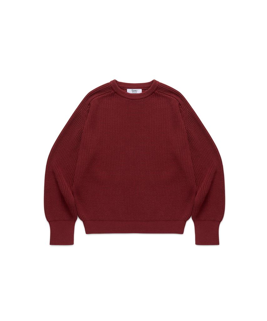 Peullojeulum Burgundy Cotton Pullover