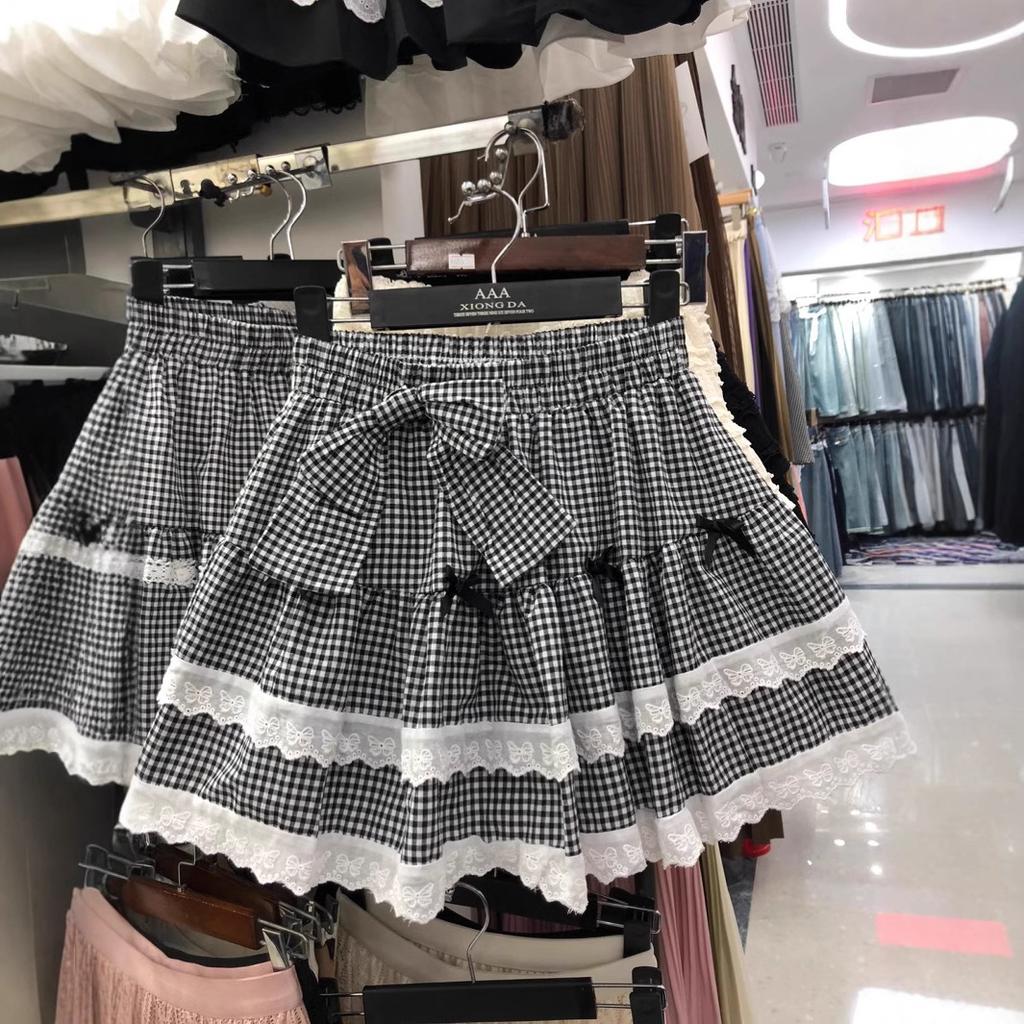 French sweet age-reducing pleated A-shaped skirt women's spring high-waisted thin tutu skirt short skirt
