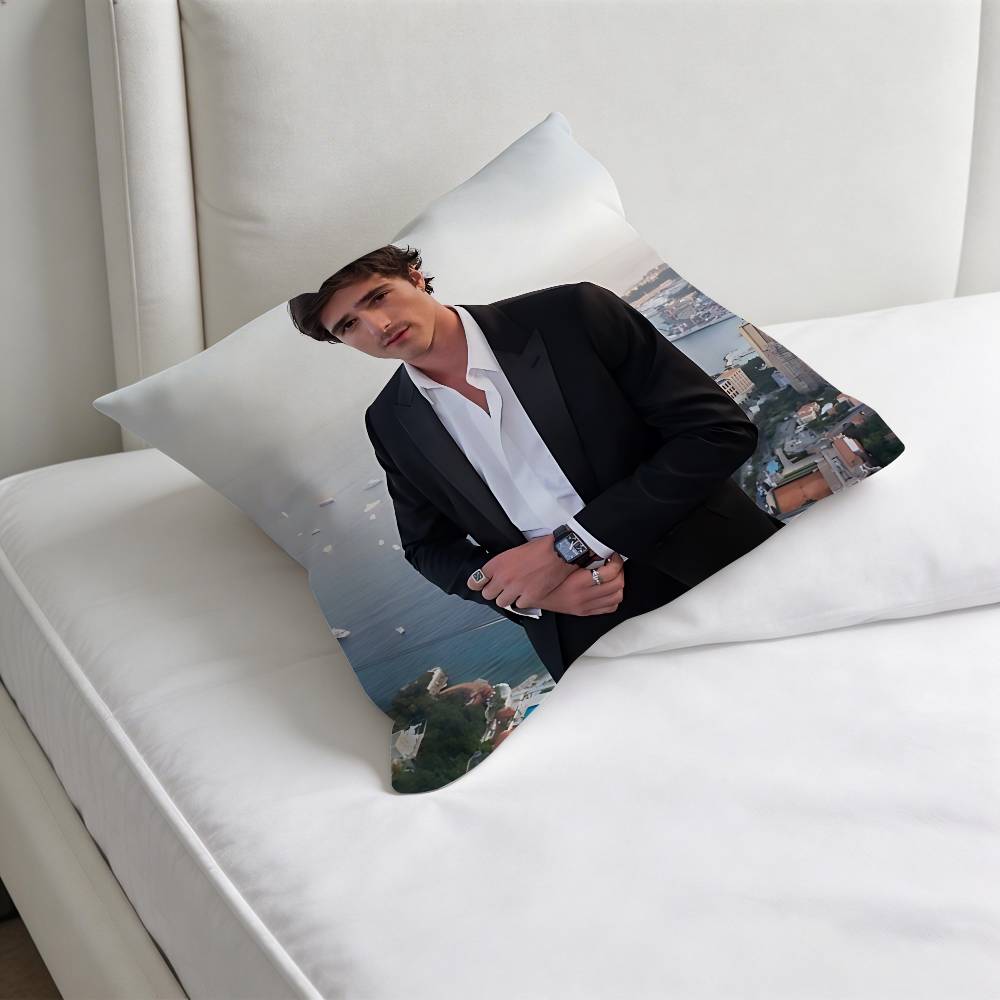 Singer JJacob EElordi Square Pillow Case Soft Decorative Throw Pillow Cover for Home Sofa Bed