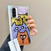 MultMultiple ones Gradient Colored Cat Phone Cases For Samsung Galxy A56 A26 A36 A16 A55 A35 A15 A25 S25 Silicone Couple Cover
