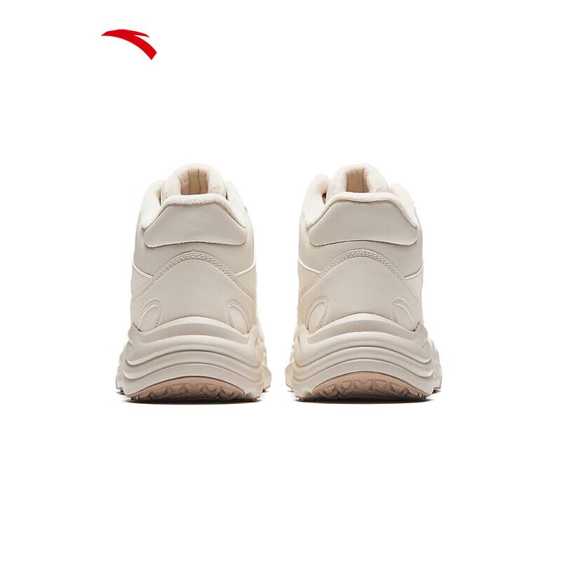 Anta Walker Men's Fleece-Lined High-Top Winter Casual Shoes