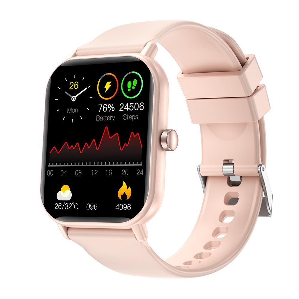 Men's/Women's Smart Watch, QTLLBT Heart Rate, Sleep Monitoring, Waterproof Smart Watch, Pedometer, with Wireless Call and Message Reminder