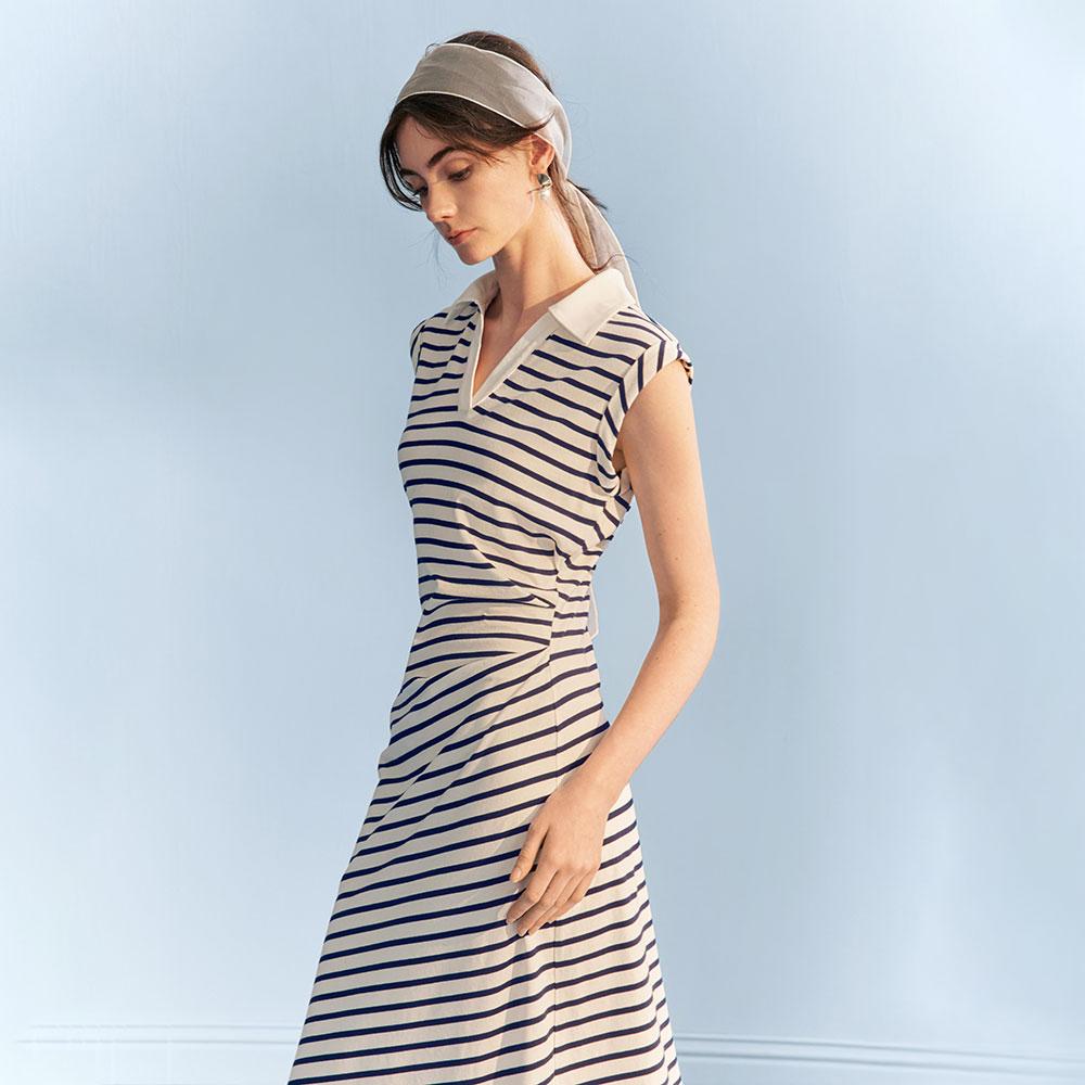 Waiwaiaiem Yy_Striped Sleeveless Dress