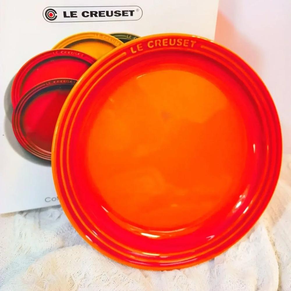 French Rainbow Underglaze Color Plate Vegetable 9-inch Ceramic 7-inch Vegetable PlateRainbow Color Western Food Trays