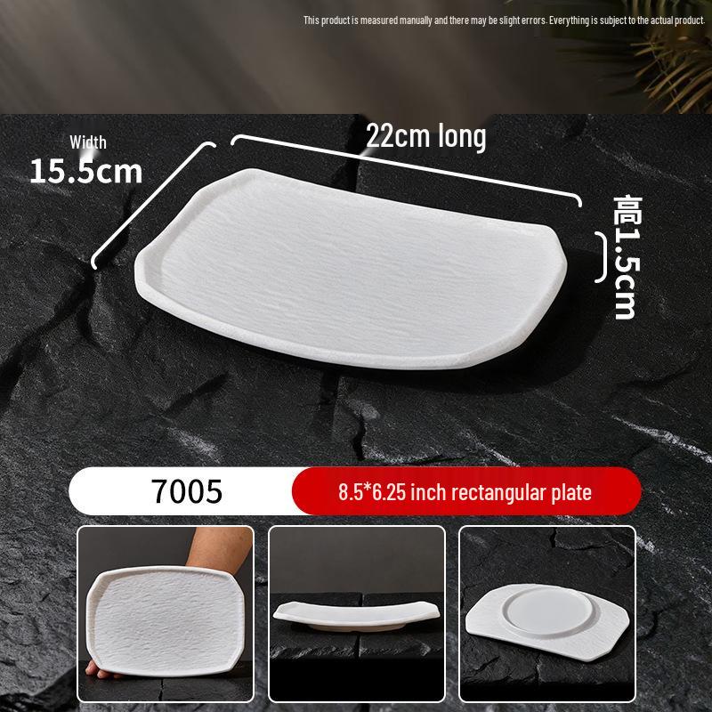 Melamine Long Sushi/BBQ/Hot Pot Plate for Beef and Cold Dishes