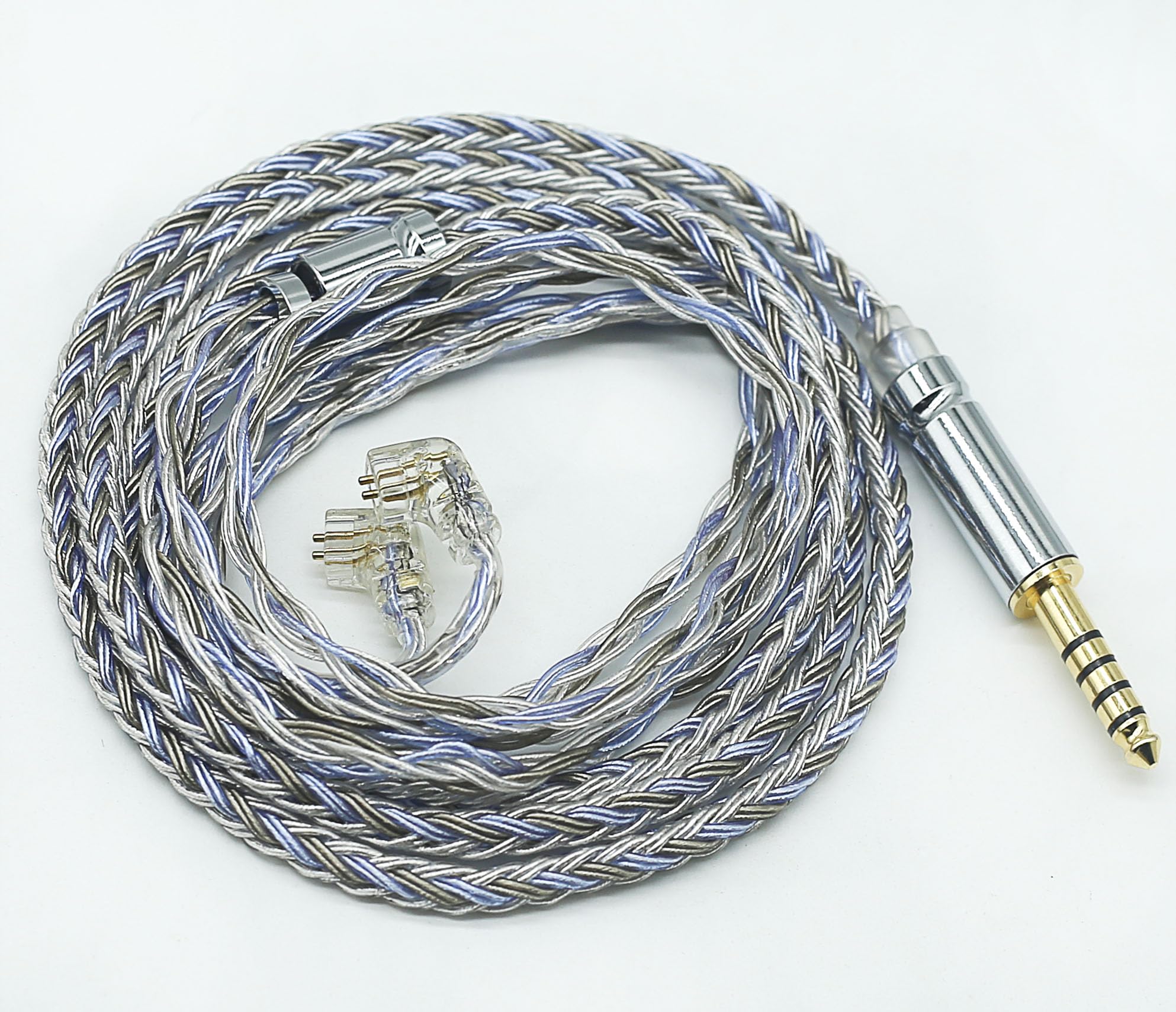 

QDC Earphone Upgrade QDC Earphone Replacement Cable [JSHiFi-Warrior] 4.4mm Re-Cable, 16-Core Silver-Plated Cable, 4.4mm Cable, (QDC 4.4mm)