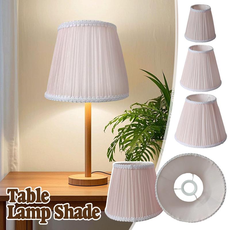 Nordic Style Modern Lamp Shade Elegant Wrinkles Fabric Lampshade Home Bedside Study Hotel Table Chandelier Cover