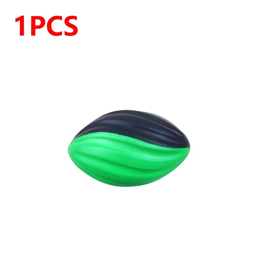 

1-5 шт. Игрушечный мяч для регби, медленный отскок, спиральный мяч для регби для тренировок, 5 дюймов, твердые игрушки для регби для командных мероприятий, многоразовый регби для зелёный