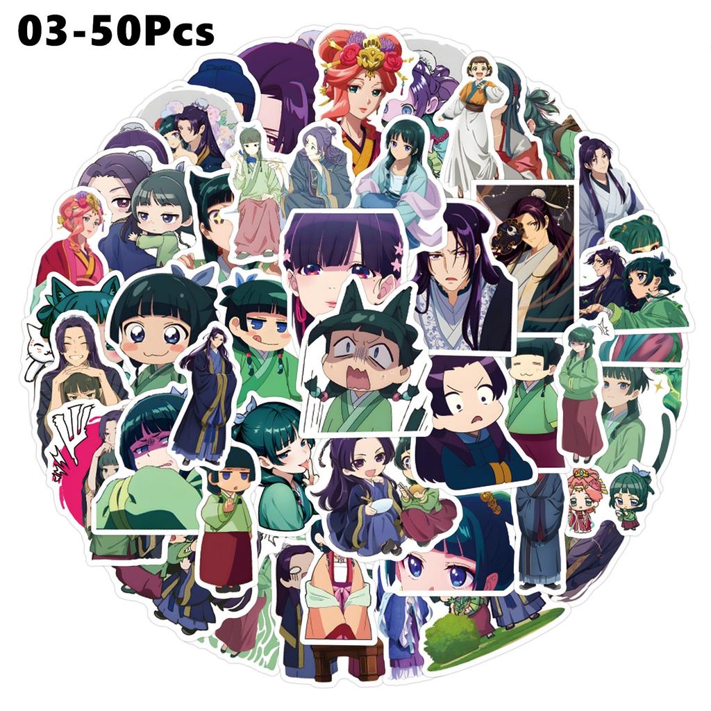 50Pcs/Set The Apothecary Diaries Stickers DIY Fashion Waterproof Doodle Decals Stickers