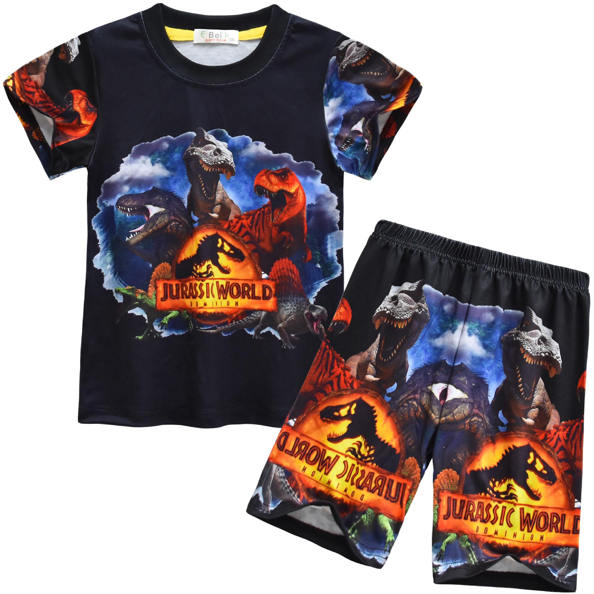 Short-Sleeved Children S Cartoon Digital Printing, Children S Short-Sleeved Set, Children S Short-Sleeved Loungewear Set 92319 110